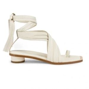 Tibi Miles Sandal 37 Ivory NWOT